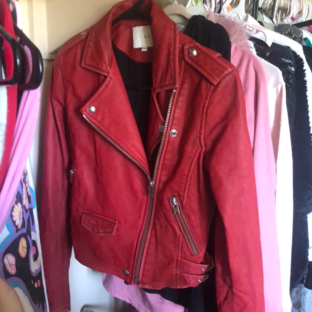 IRO 💯 lambskin moto jacket - Picture 2 of 8